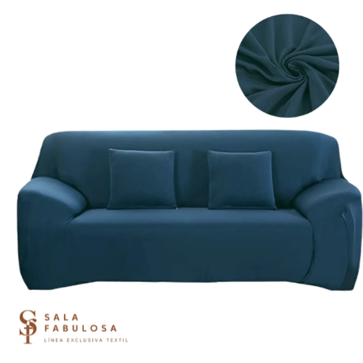 SALA FABULOSA - Funda protectora de mueble Lycra Set 3-2-1 pzs Cobalto Sober Sala fabulosa