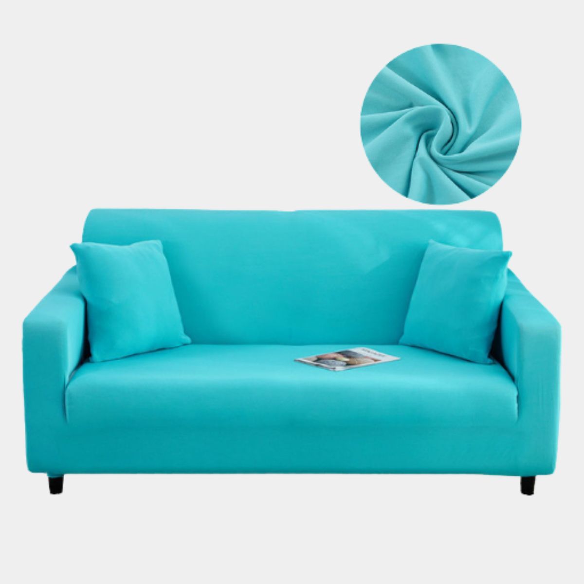 SALA FABULOSA - Funda protectora de mueble Lycra Set 3-2-1 pzs Sky blue Sala fabulosa