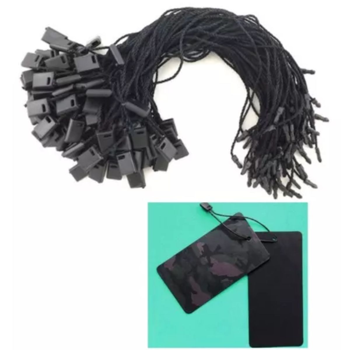 GENERICO - 1000 Pitas Cuerditas Cordón Hilo Para Etiqueta Hang Tag Ropa