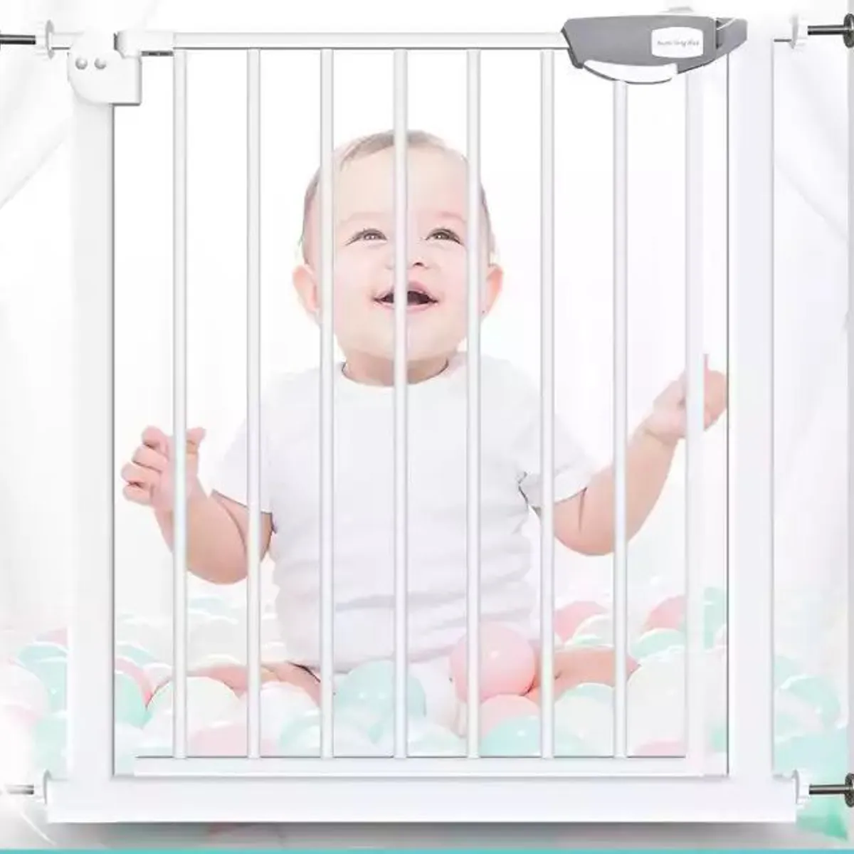 BABYKISS - Reja de seguridad para bebes y mascotas 71-77cm de ancho