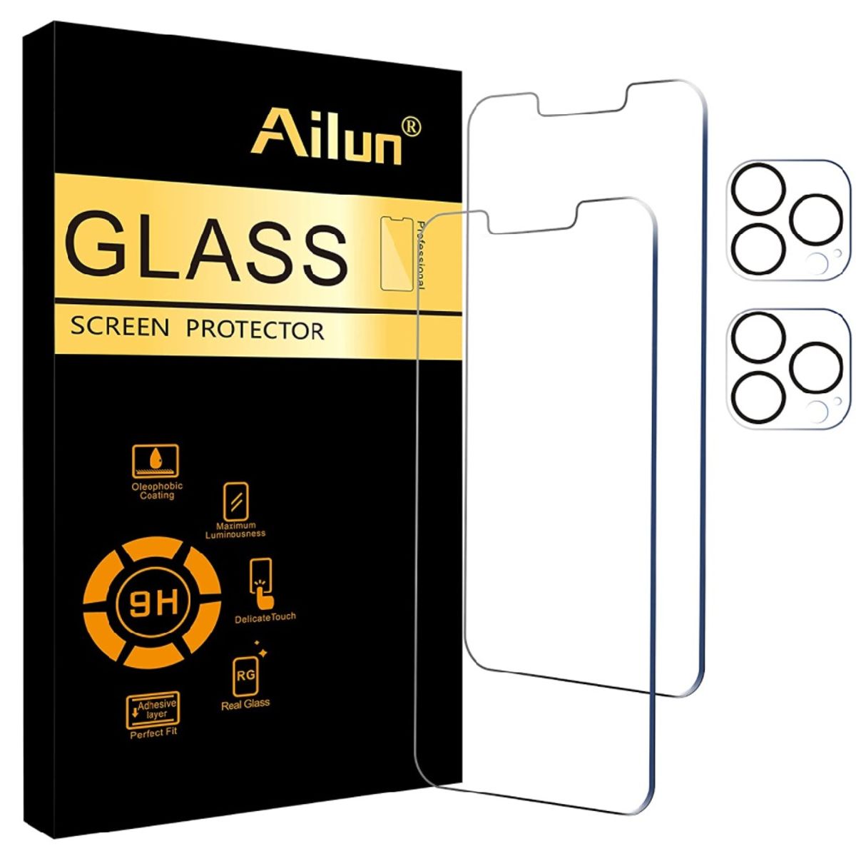 GENERICO - Mica Para iPhone 14 Pro Max + 3 Pack Mica Lente Originales