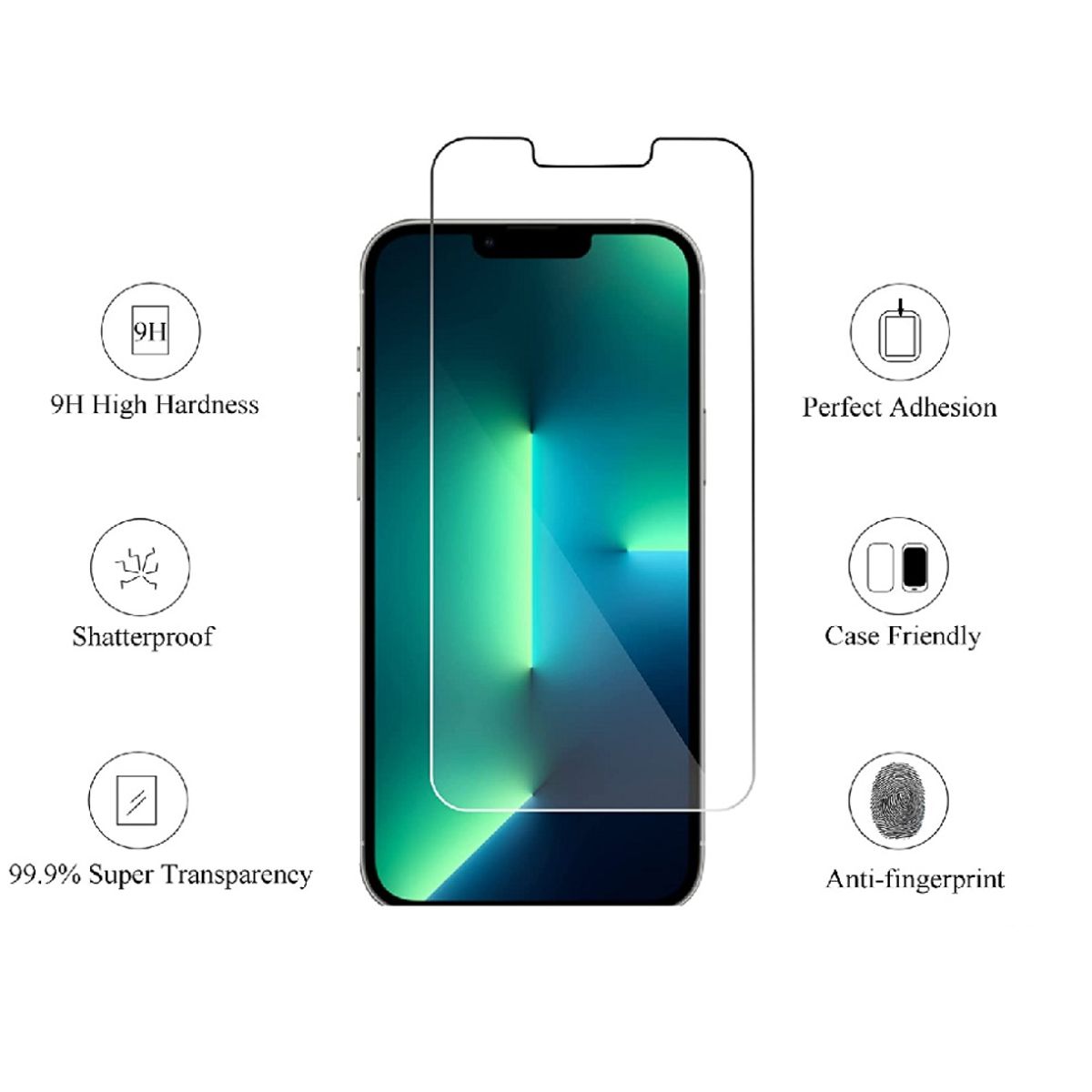 GENERICO - Mica Para iPhone 14 Pro Max + 3 Pack Mica Lente Originales