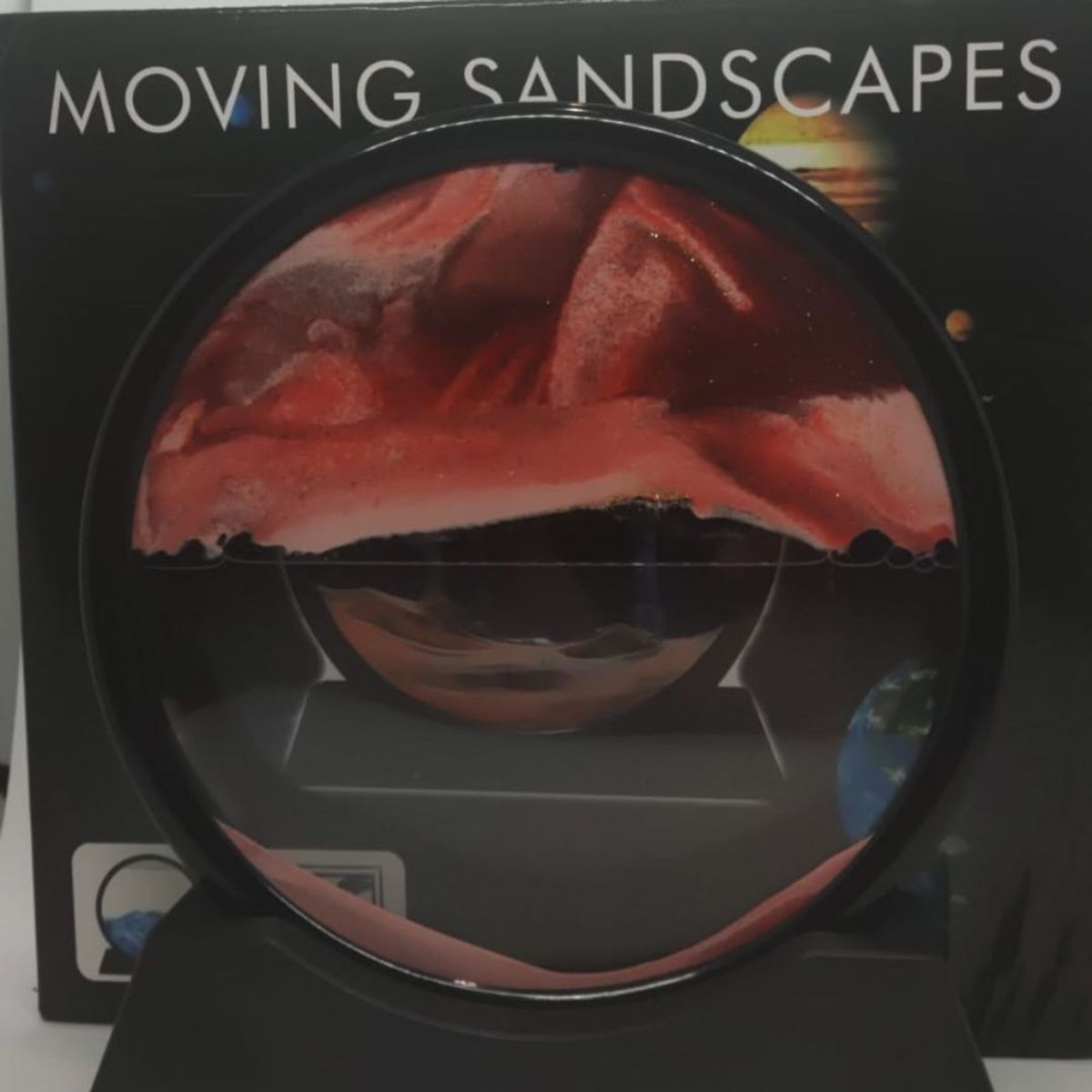 GENERICO - Adorno Tipo Reloj De Arena Relajante De Escritorio Rojo