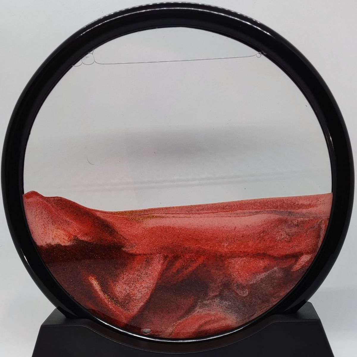 GENERICO - Adorno Tipo Reloj De Arena Relajante De Escritorio Rojo