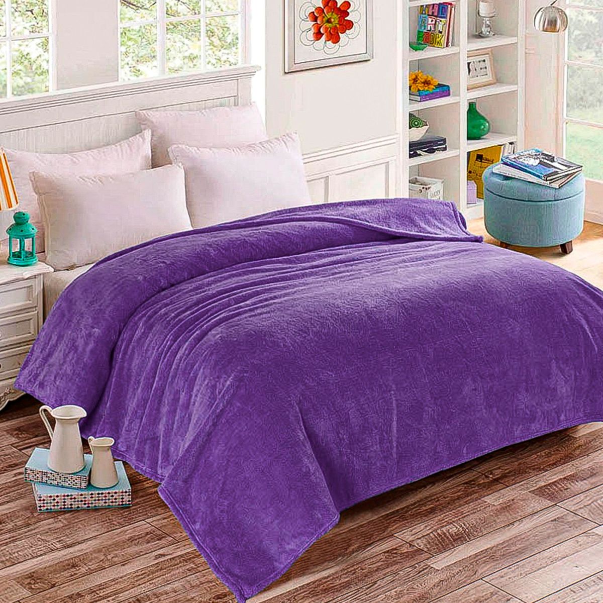 CASATEX - Manta Peluchón 2 plazas - MORADO