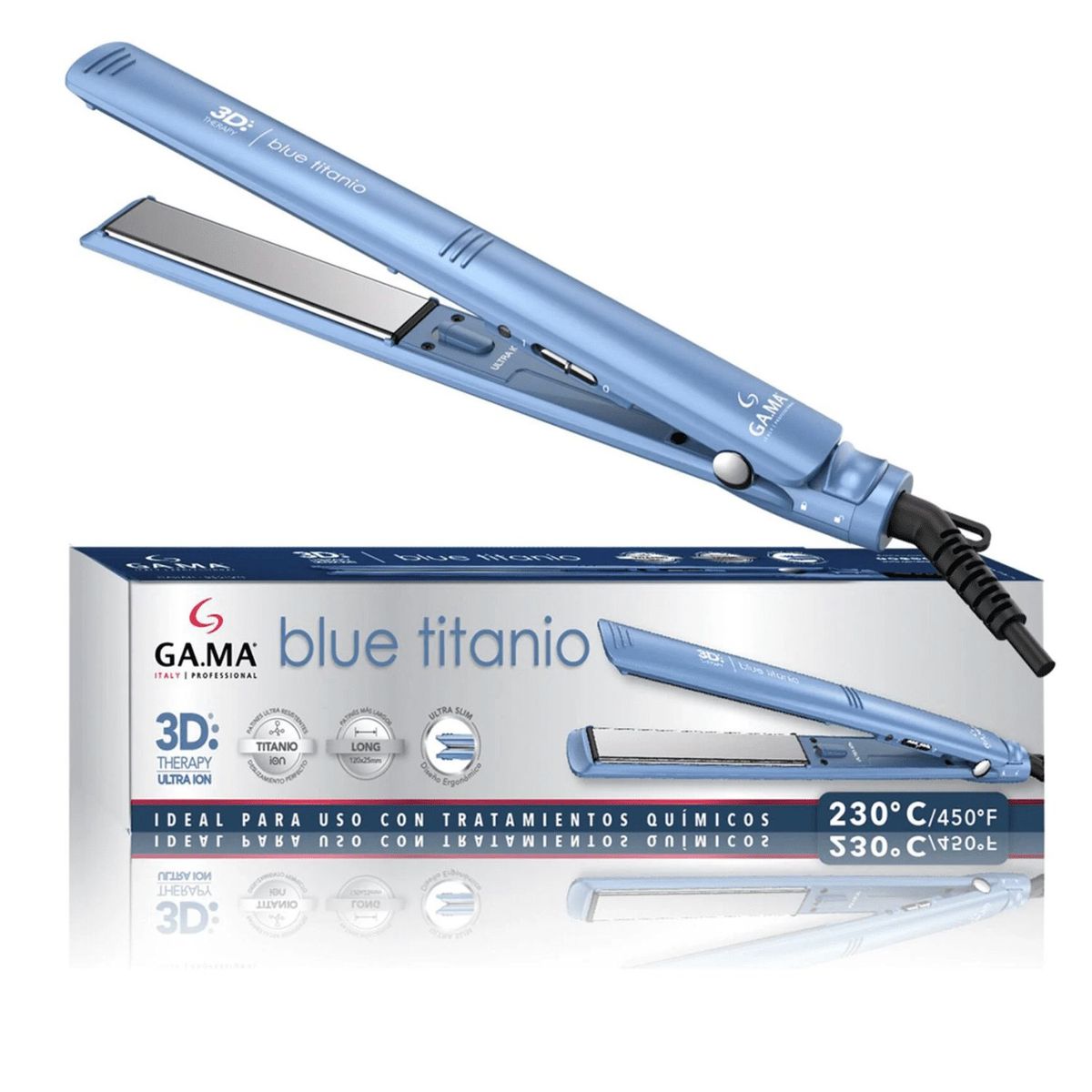 Gama - Plancha de Cabello Gama Titanio 3D