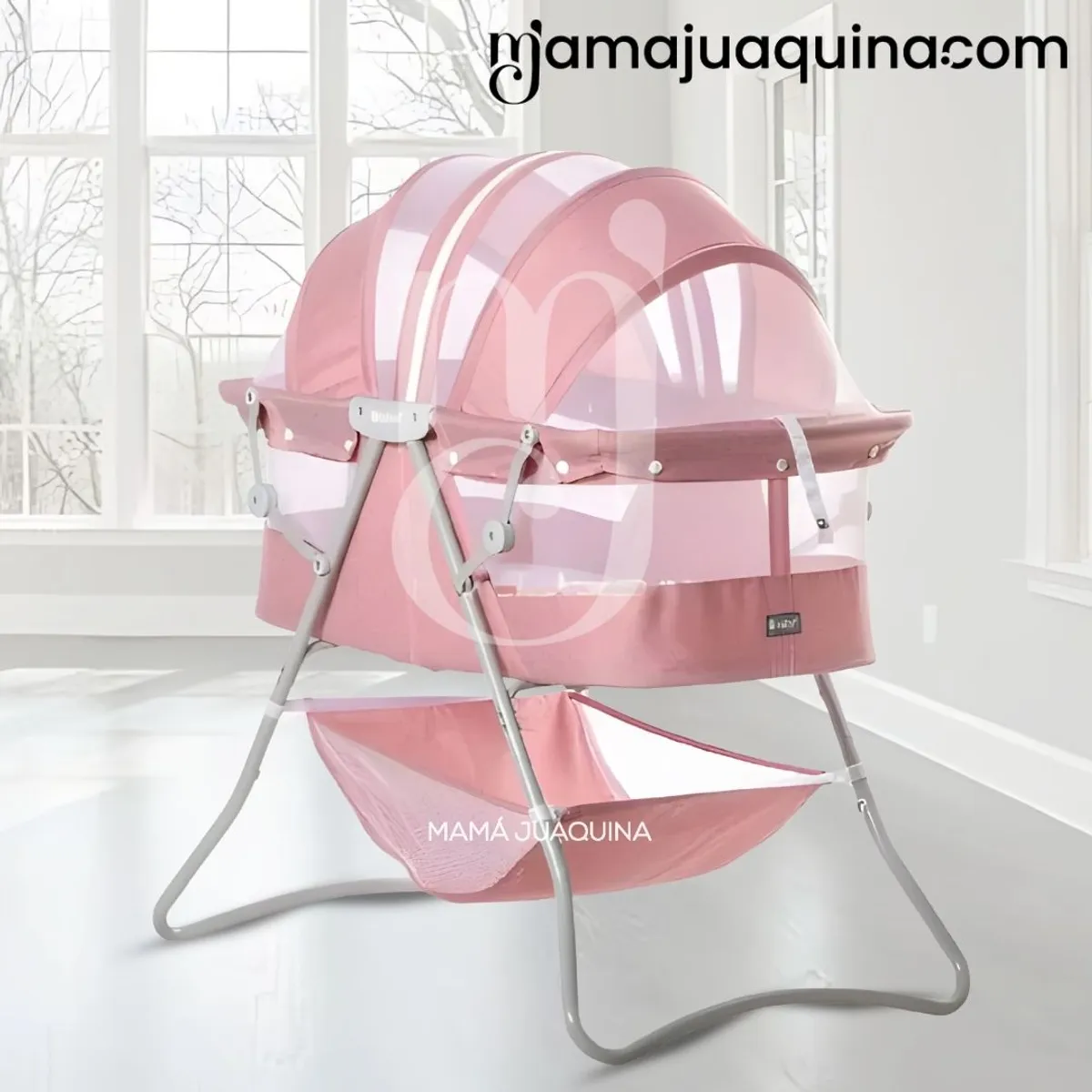 EBABY - Cuna Portátil Plegable «DOLLY» Pink