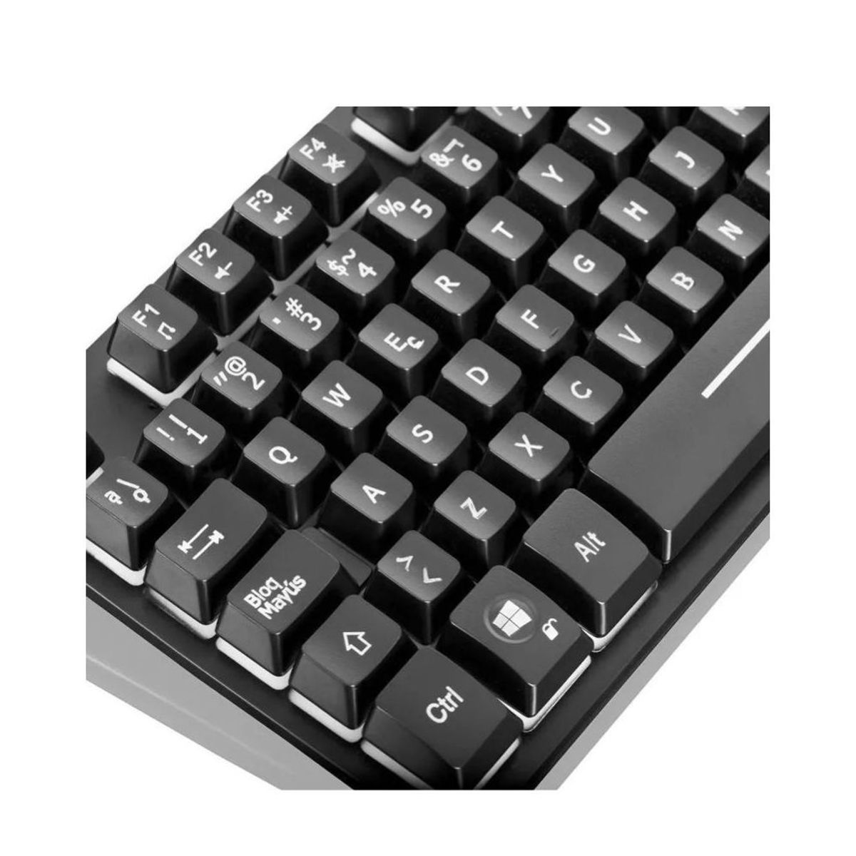 MICRONICS - Teclado Gamer Semi Mecánico Micronics Neon con luces led