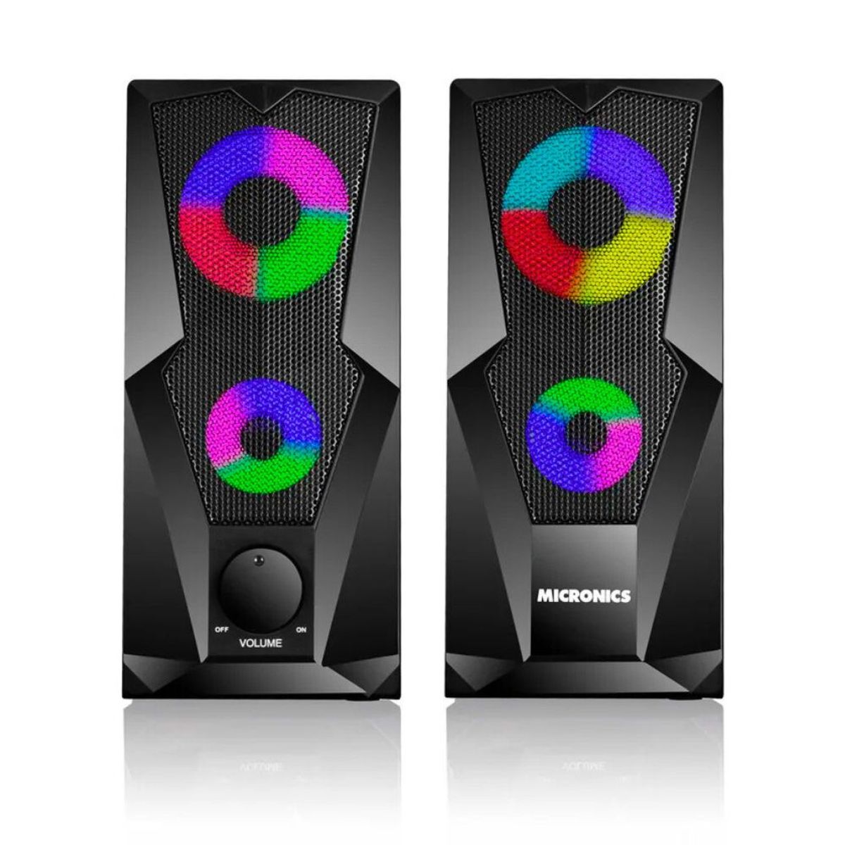 MICRONICS - Parlantes gamer luces led Micronics Concorde