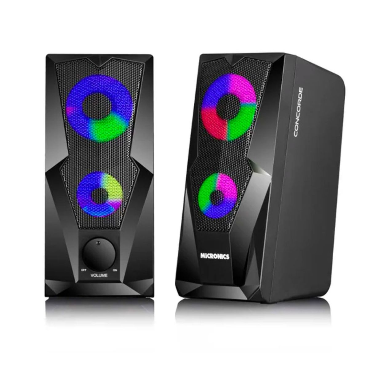 MICRONICS - Parlantes gamer luces led Micronics Concorde
