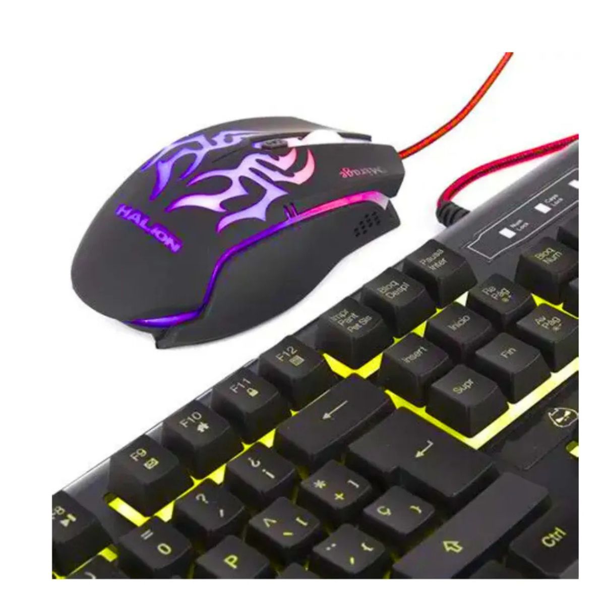 HALION - Kit gamer halion 3 en 1 mirage : teclado semimecánico + mouse + pad