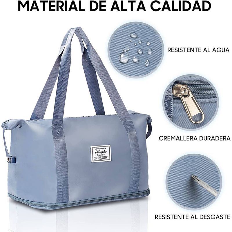GENERICO - Bolso Maleta de Viaje y Entrenamiento Cartera Expandible