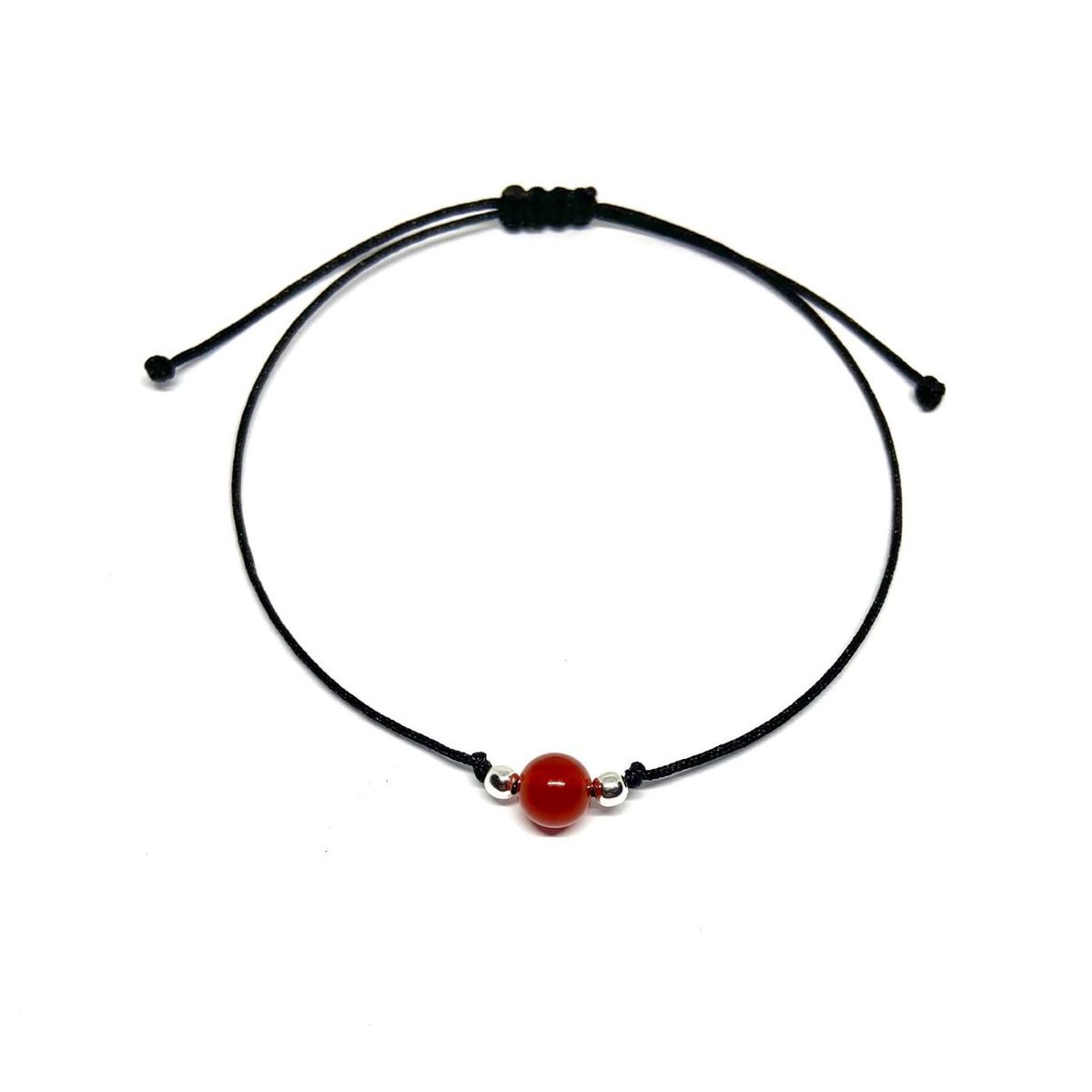 ESPIRAL ROJO - Pulsera Cornalina - Buena Suerte Abundancia y Prosperidad