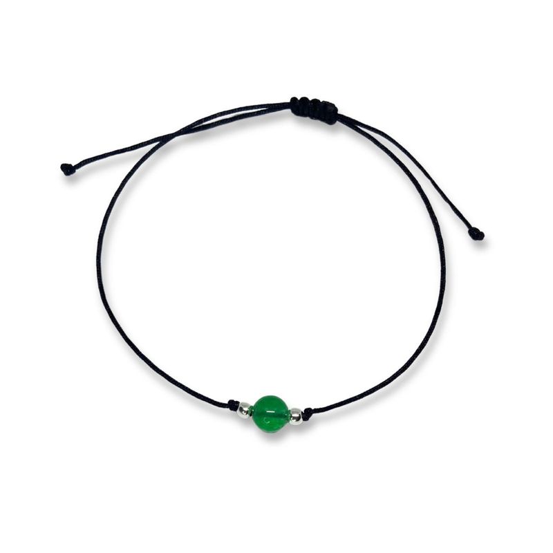 ESPIRAL ROJO - Pulsera Jade Verde - Equilibrio Mente y Cuerpo