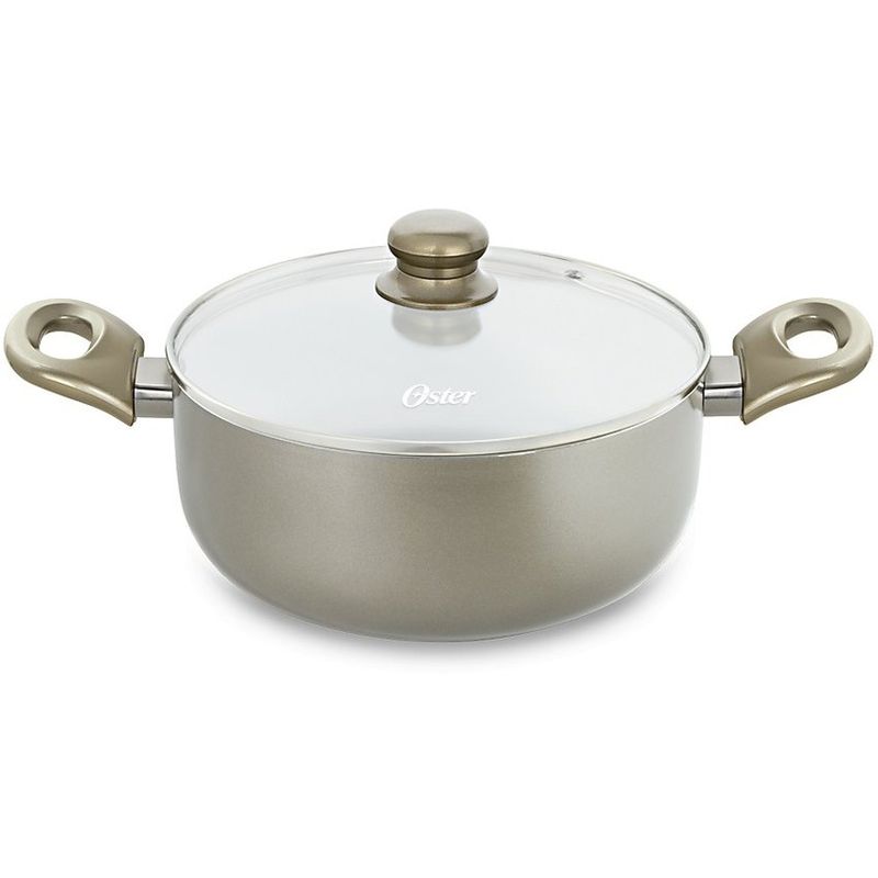 OSTER - Olla Oster OS-20037-C 4.7 litros con Tapa de Vidrio Champagne