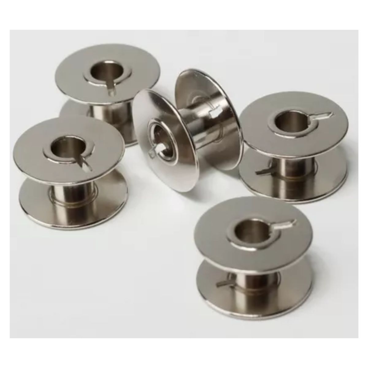 GENERICO - 100 Carretes Carretel Metálico Maquina Recta Industrial Juki