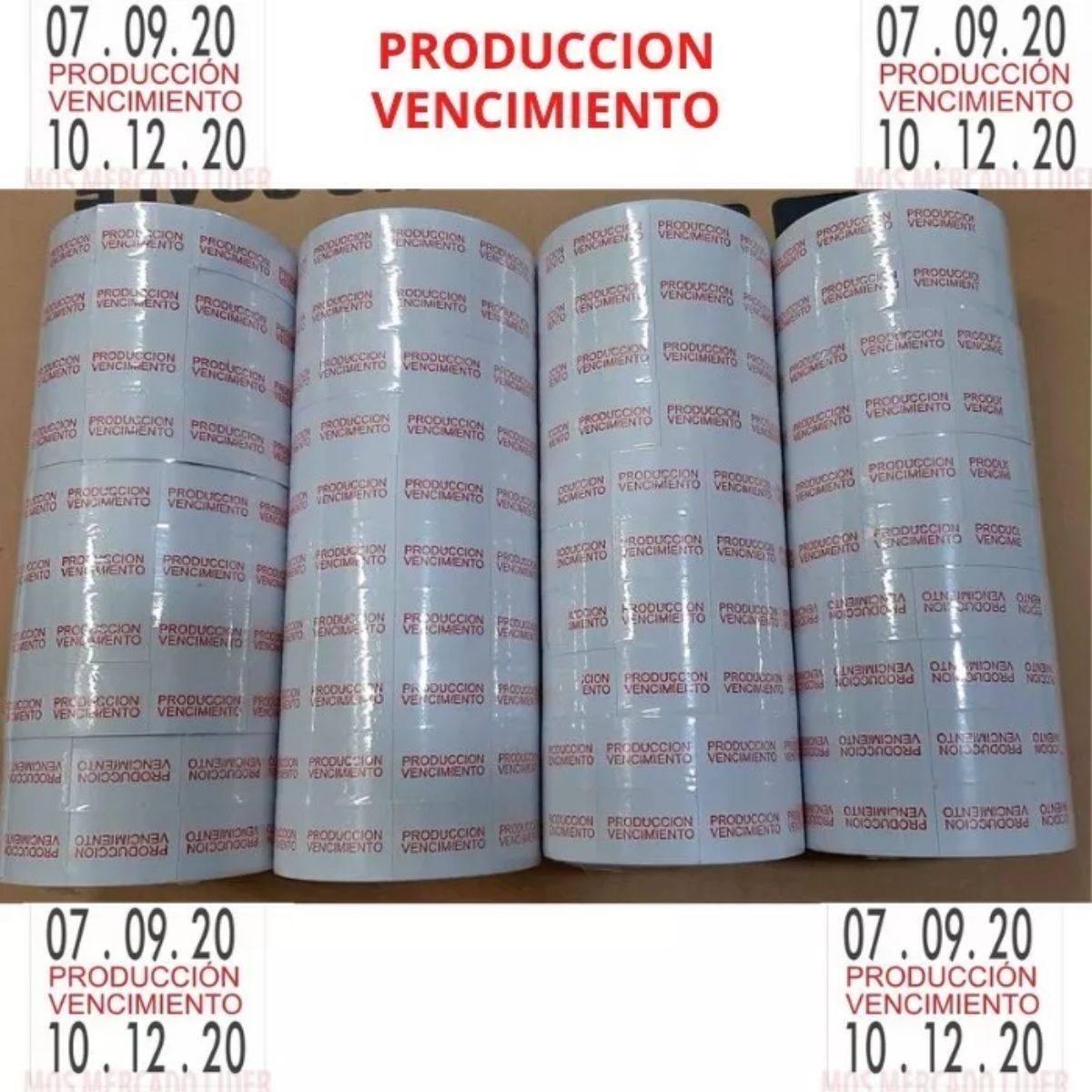 GENERICO - 50,000 Etiquetas Producción Vencimiento  Fechadoras Mx6600
