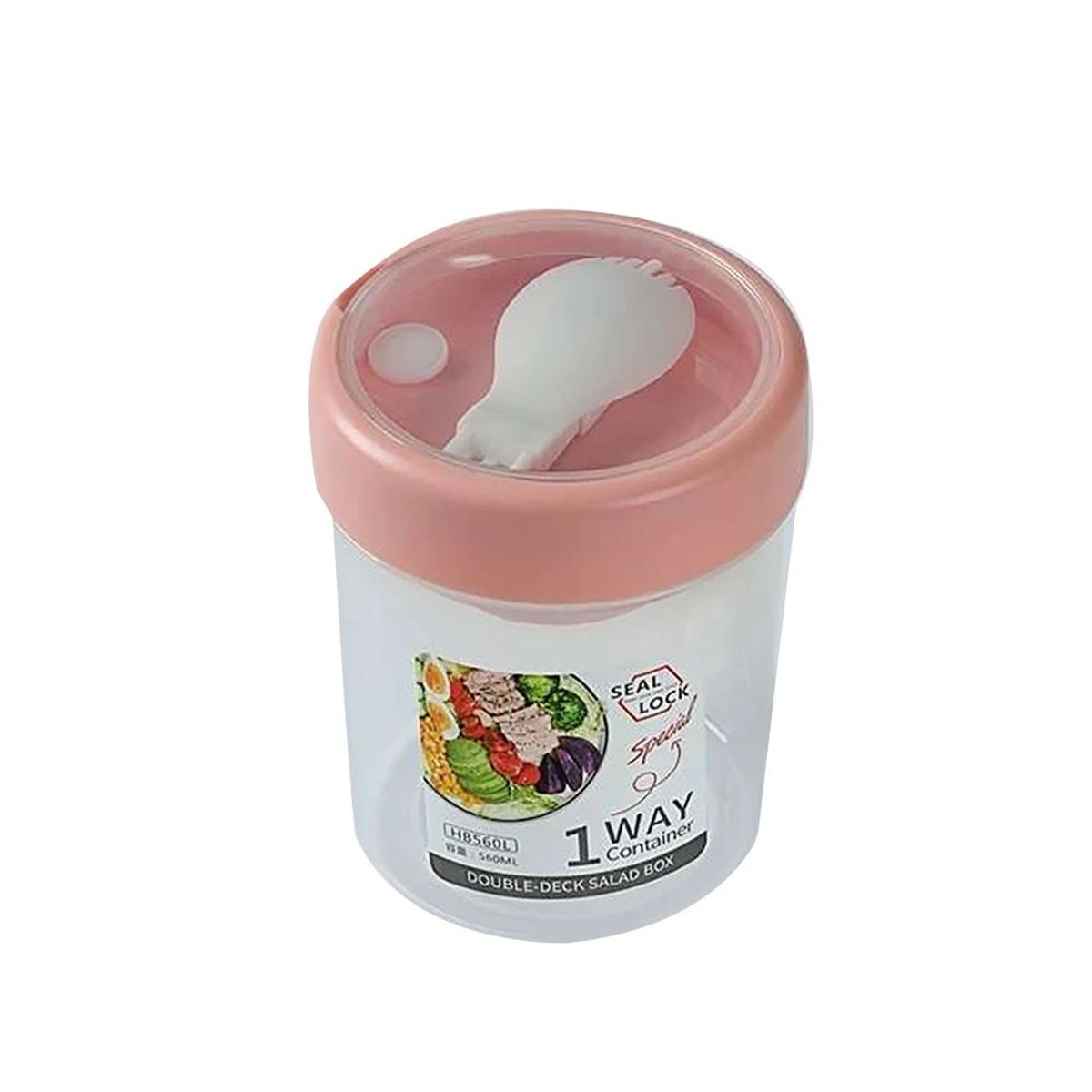 INSPIRA - Contenedor de Plástico Cilindrico 560 ml