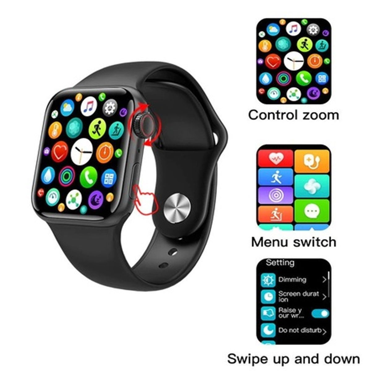 GENERICO - Smartwatch serie 9 T900 Max Rosa  2025