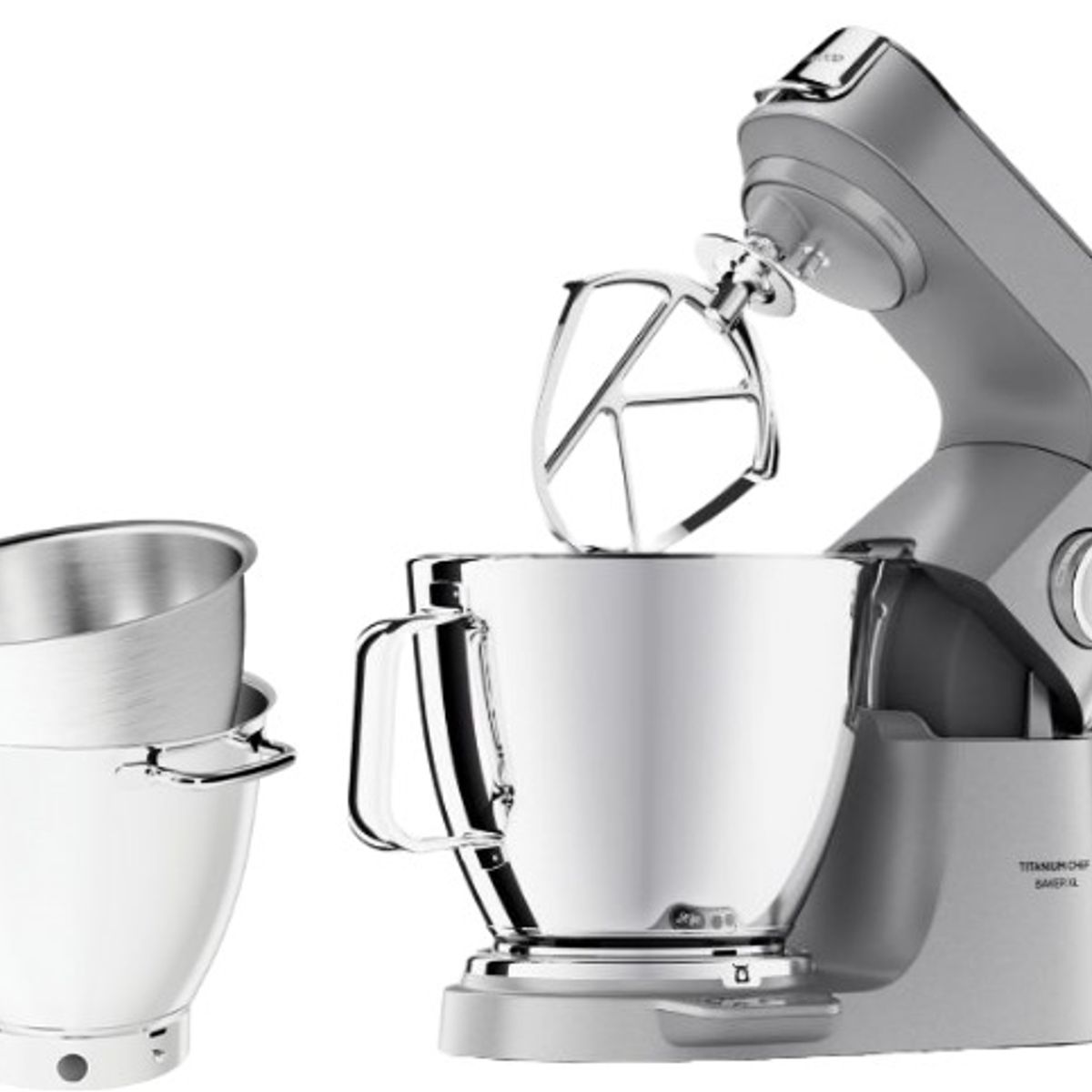 KENWOOD - Batidora Kenwood Titanium Chef Baker XL Silver KVL85004SI DuoBowl