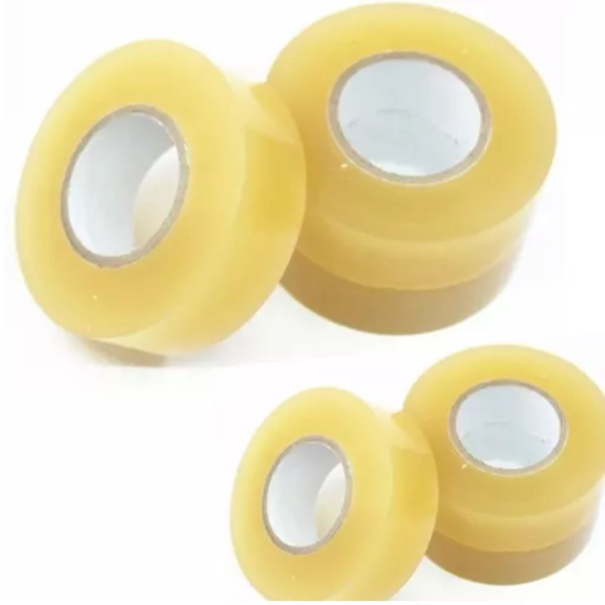 GENERICO - 06 Rollos Cinta Embalaje 400 Yard 366mtrs Transparente