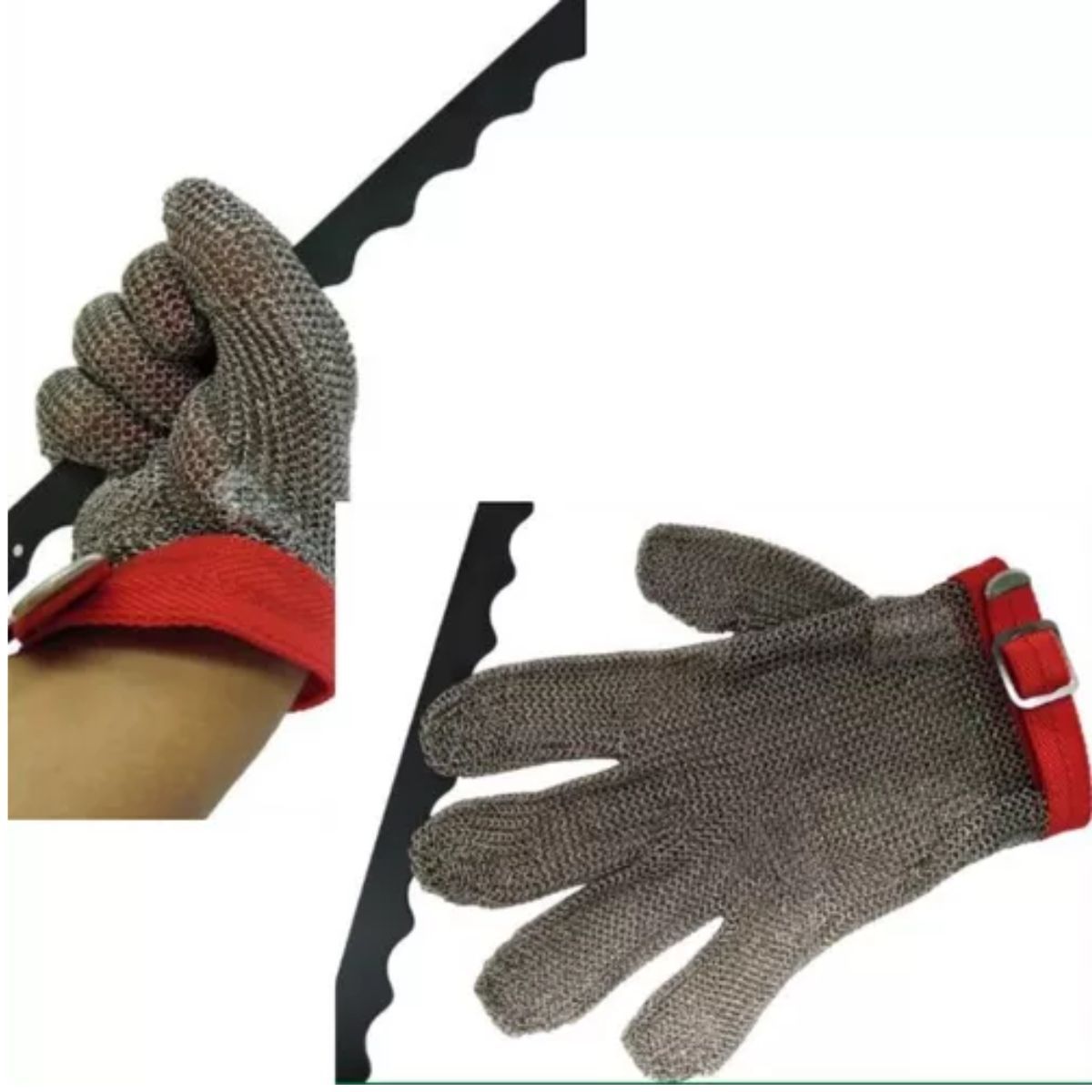 GENERICO - Guante De Seguridad De Malla Acero Inoxidable Malla Metálica