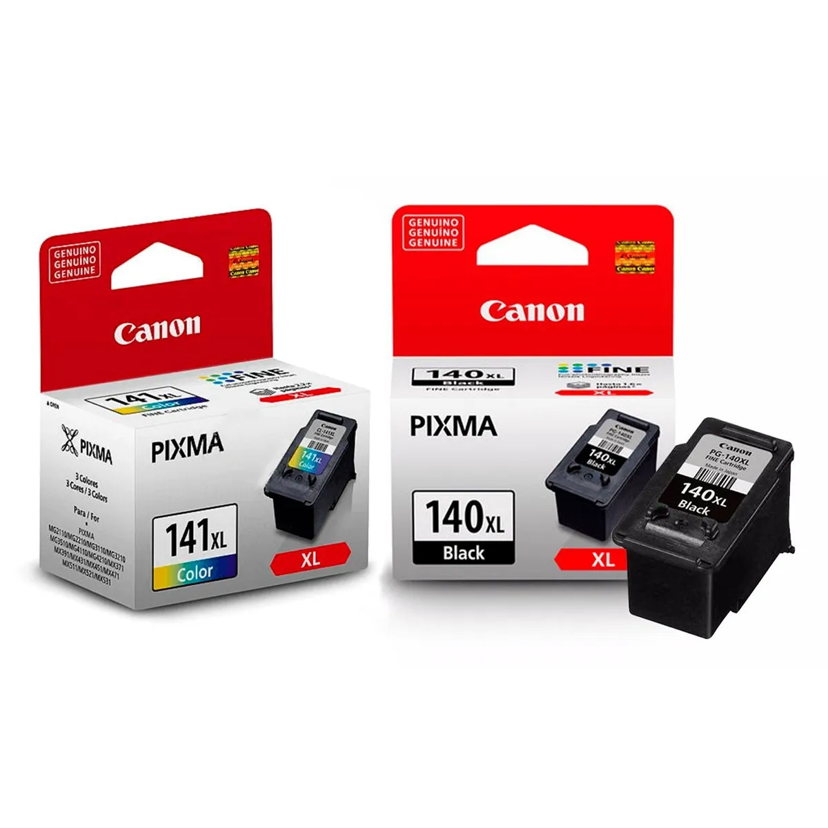 CANON - KIT DE CARTUCHO DE TINTA CANON PG-140XL  CL-141XL ORIGINAL