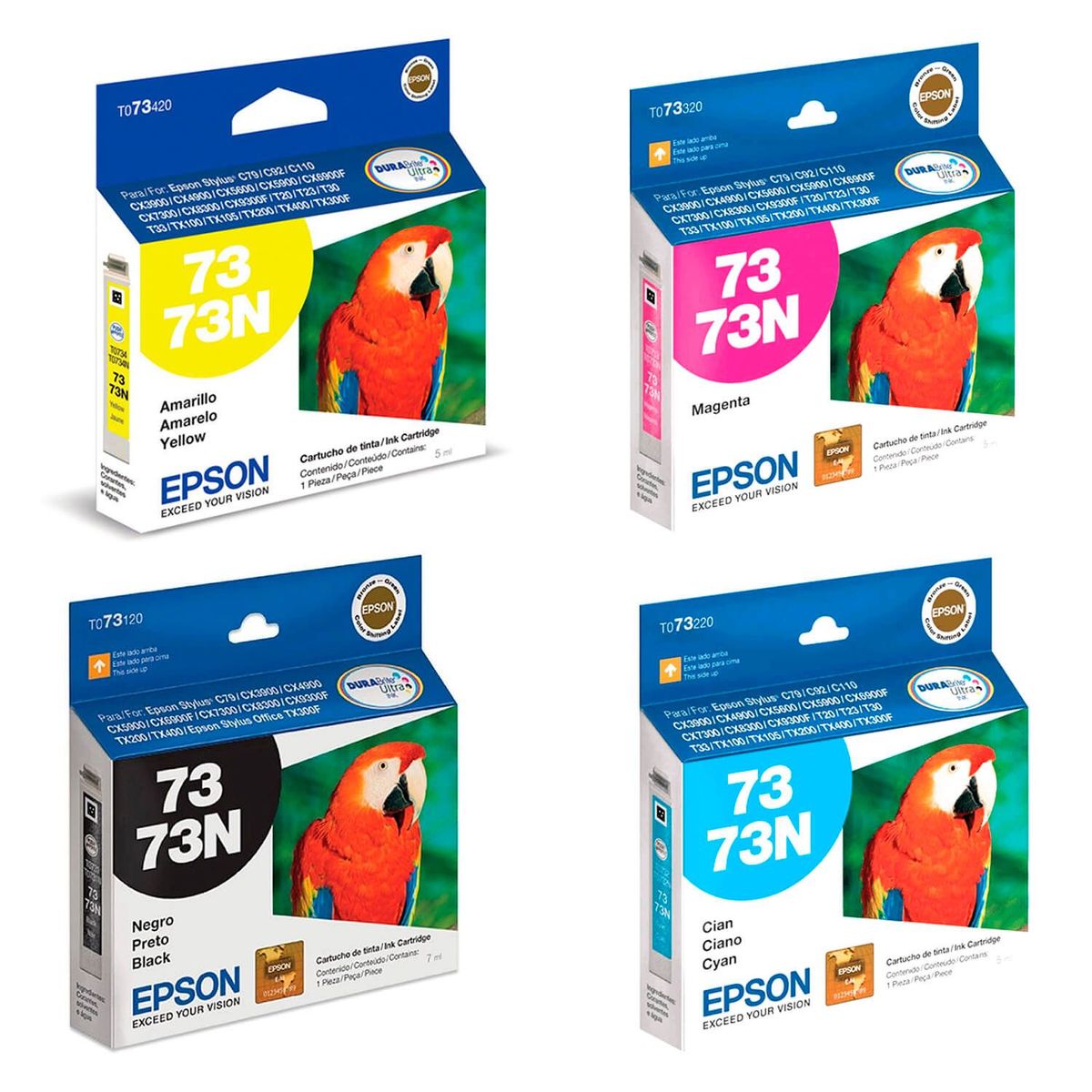 EPSON - JUEGO DE TINTA EPSON 73N ORIGINAL