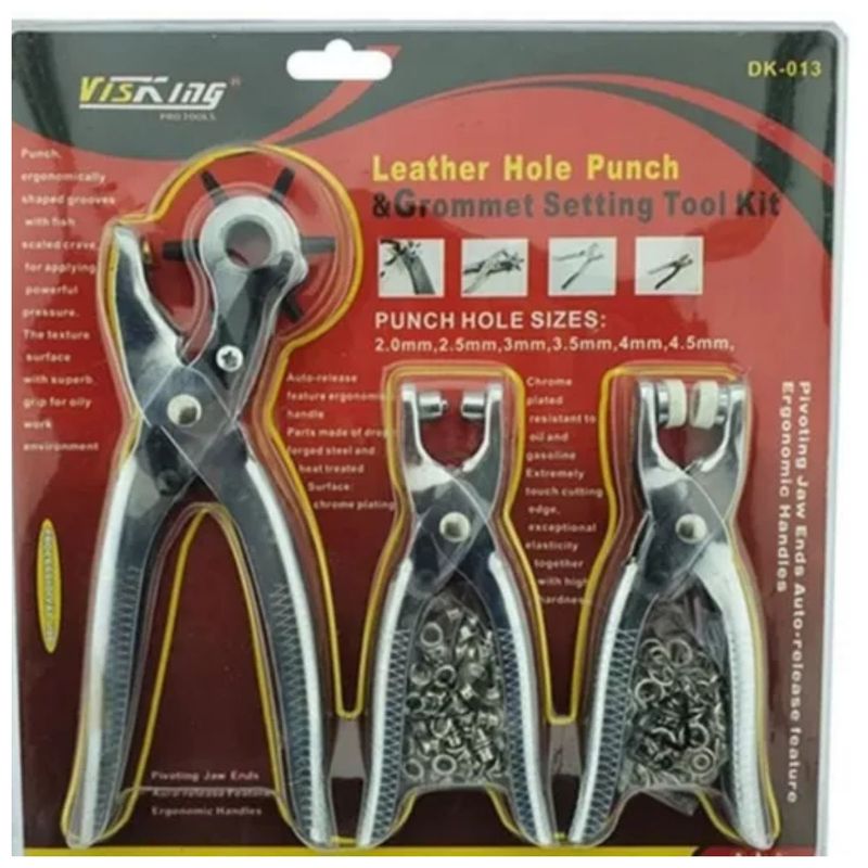 GENERICO - Pinza Sacabocados Remachadora Y Ojaladora Manualidades