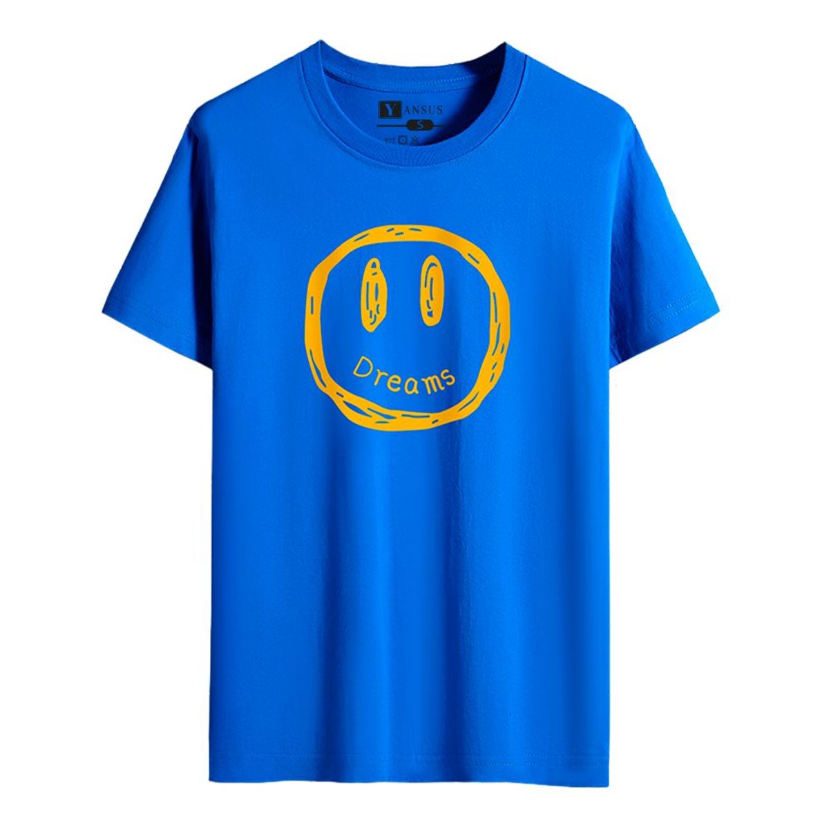 YANSUS - Polo Hombre Yansus Azul Estampado