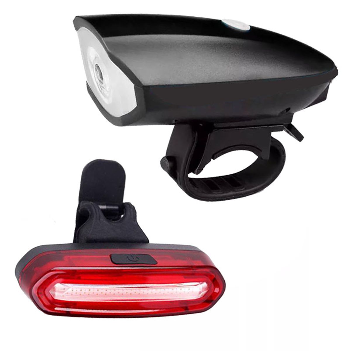 GENERICO - Kit de luces recargables delantera con bocina  trasera