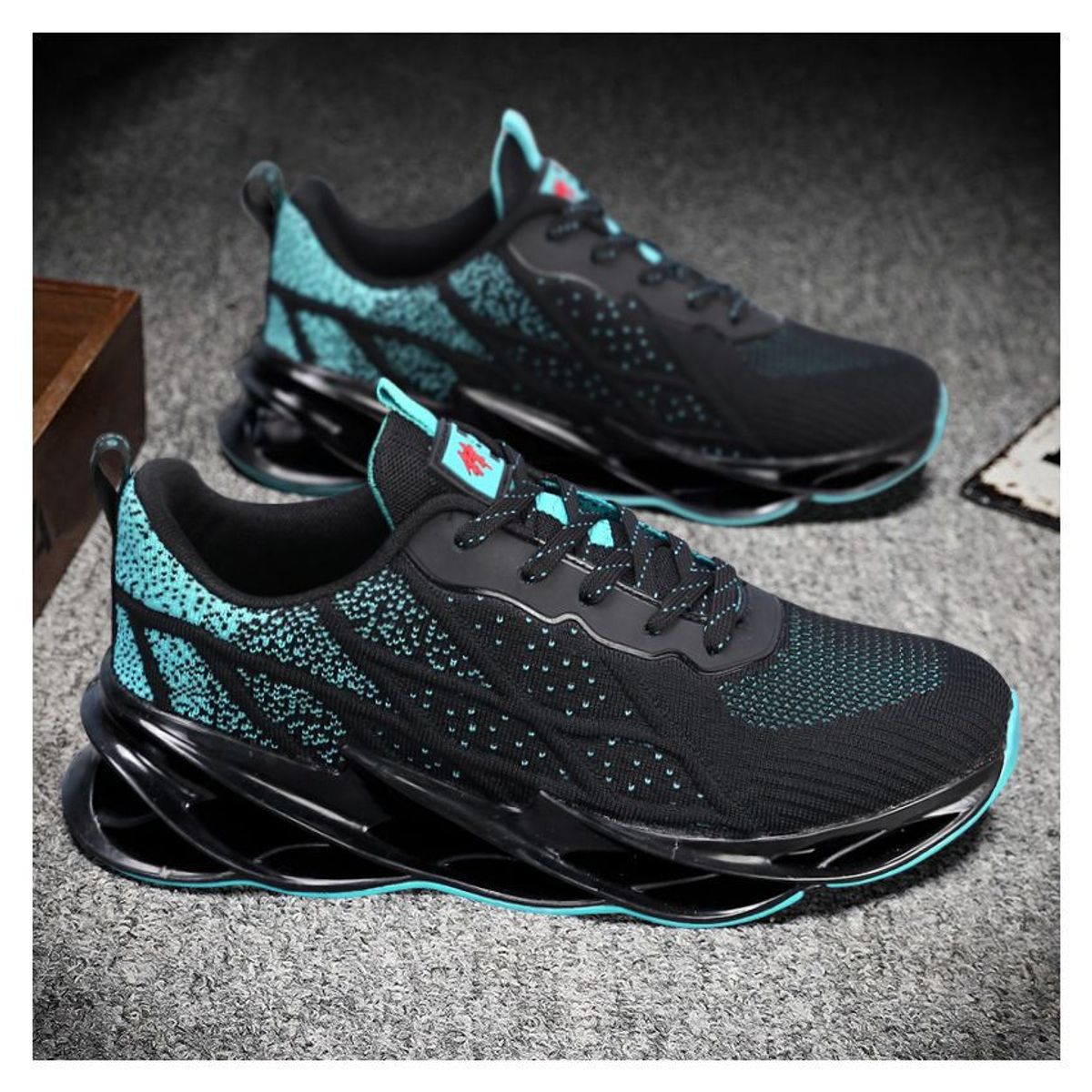 BLWOENS - Zapatos hombre casuales zapatillas -azul_.