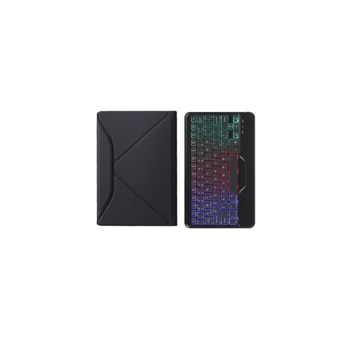 RENVMEXY - Funda Con Teclado Bluetooth Y Luz Negra Para Xiaomi Tablet 5 & 5 Pro