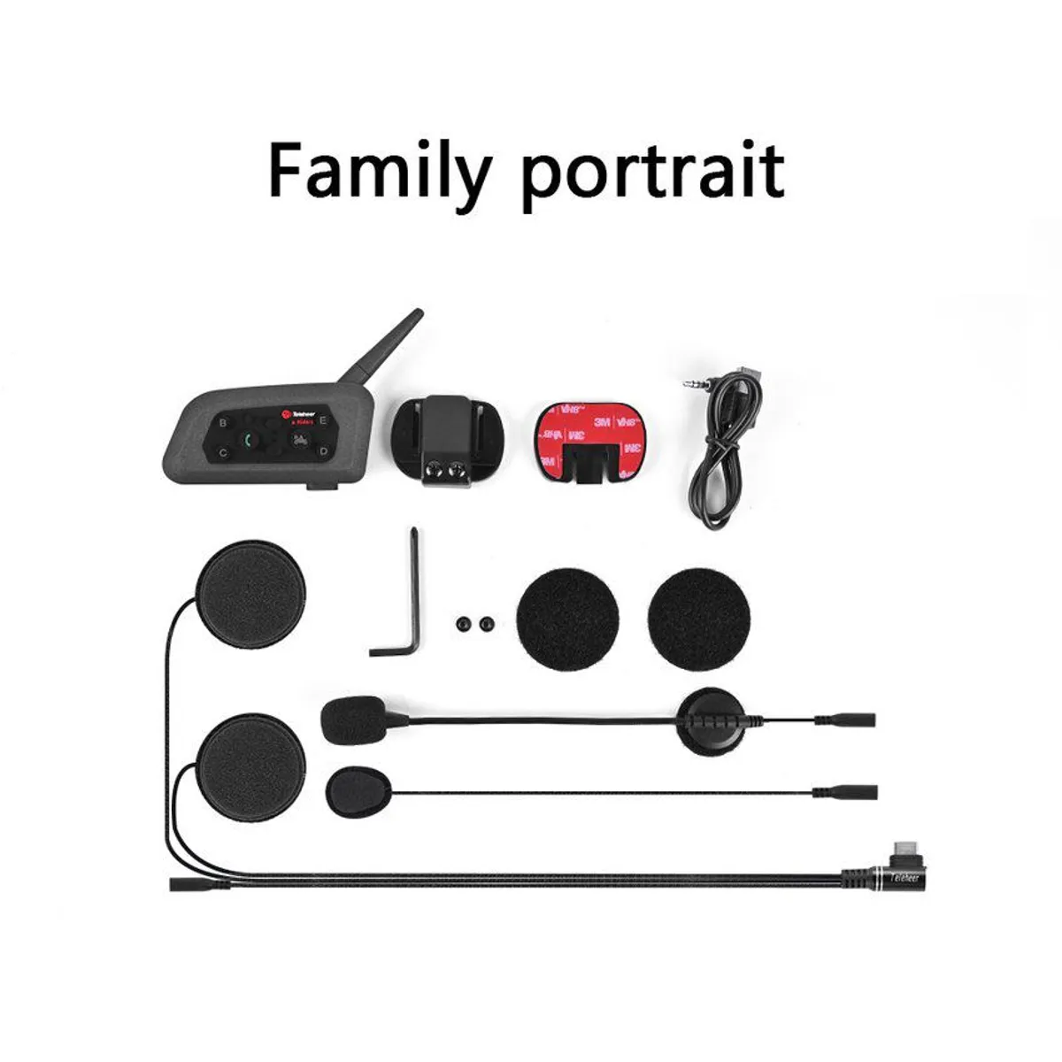 RENVMEXY - Intercomunicadors motocicleta para casco bluetooth 1pcs ip65