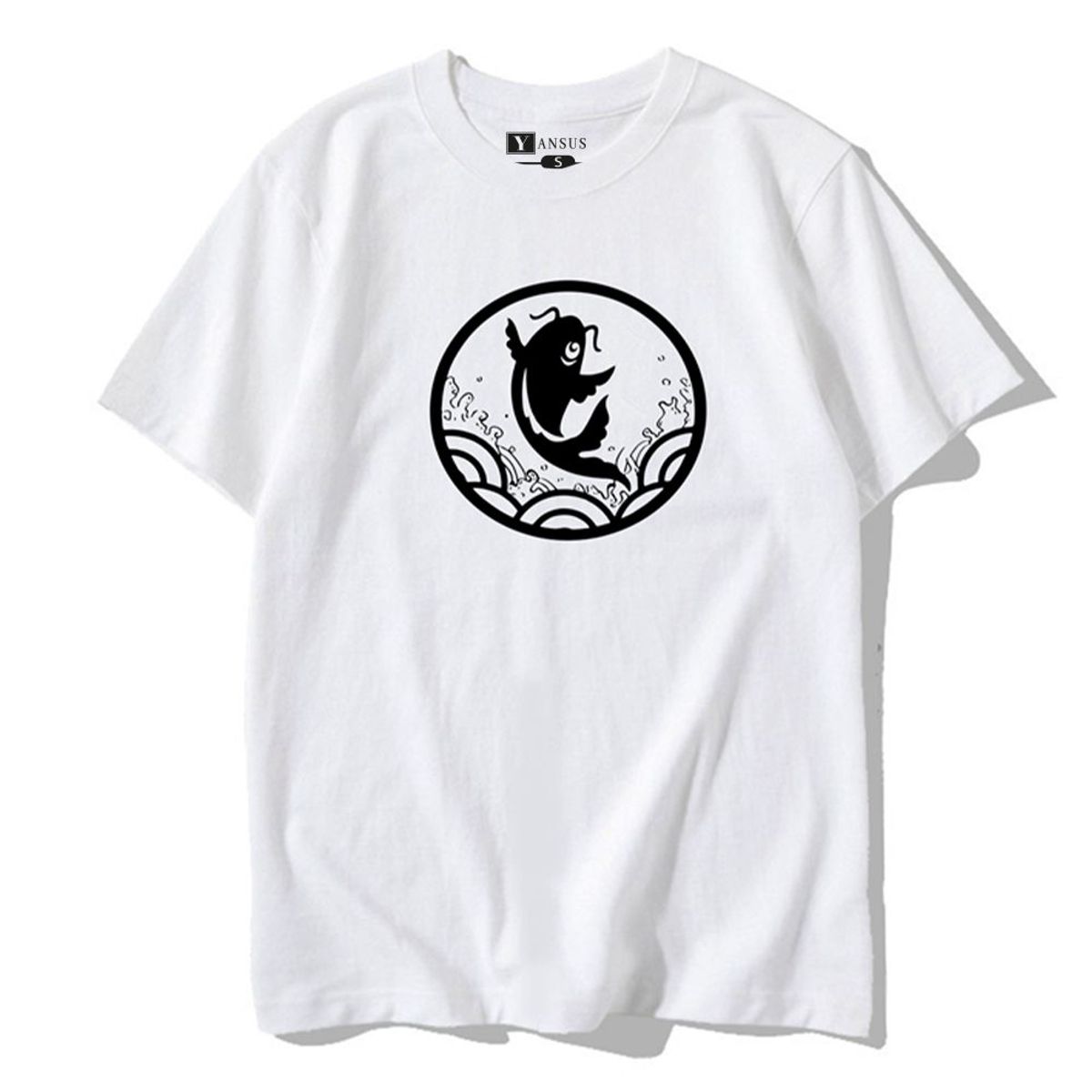 YANSUS - Polo Hombre Yansus Blanco Estampado