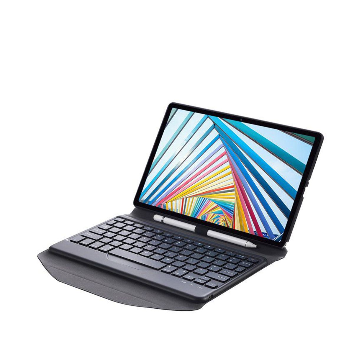 RENVMEXY - Funda con teclado bluetooth para lenovo m10 plus tb-125fu
