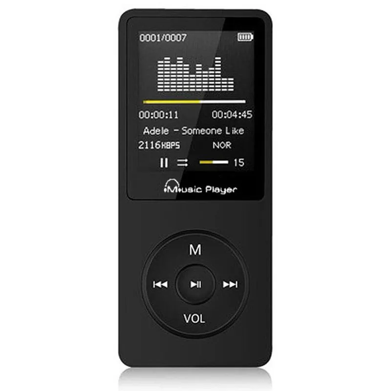 VATYERTY - Reproductor de mp3 portátil 64gb reproductor multimedia música radio