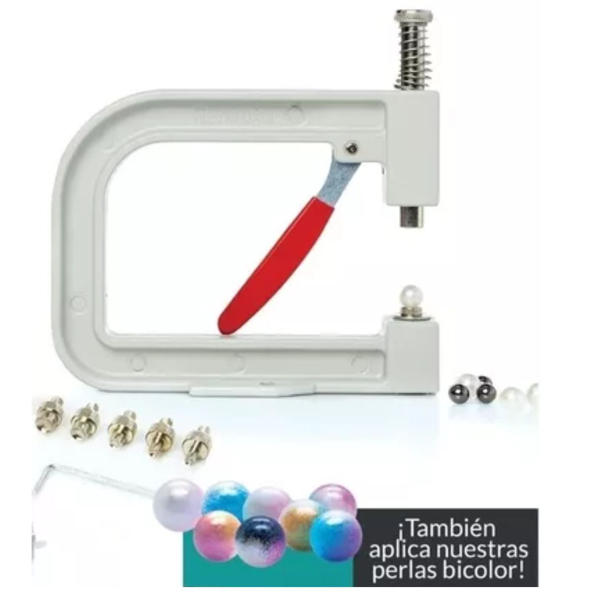 GENERICO - Maquina Para Perlas, Aplicador De Perlas Remachadora 5 dados