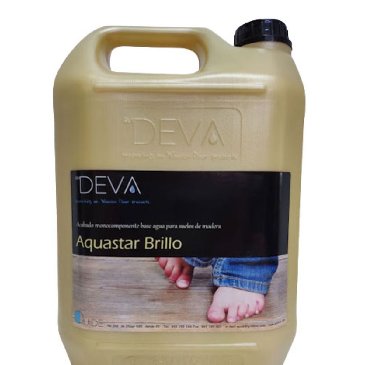 DEVA - BARNIZ BASE AGUA PARA PISOS DE MADERA AQUASTAR DEVA BRILLO 5L