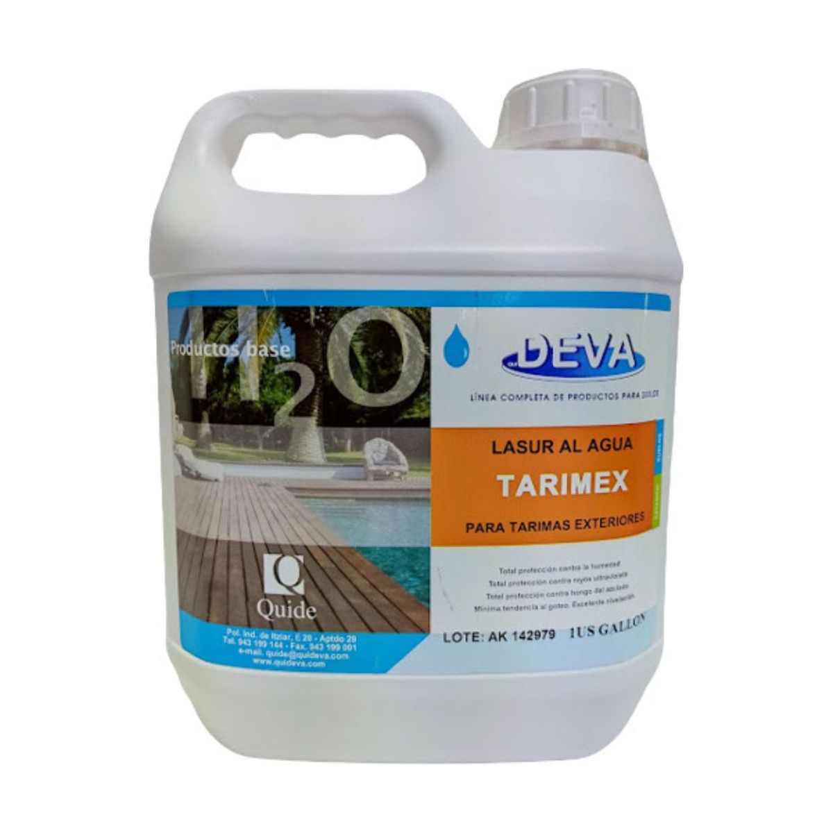 DEVA - LASUR PARA MADERA EXTERIOR DEVA – INCOLORO 3.785 L.