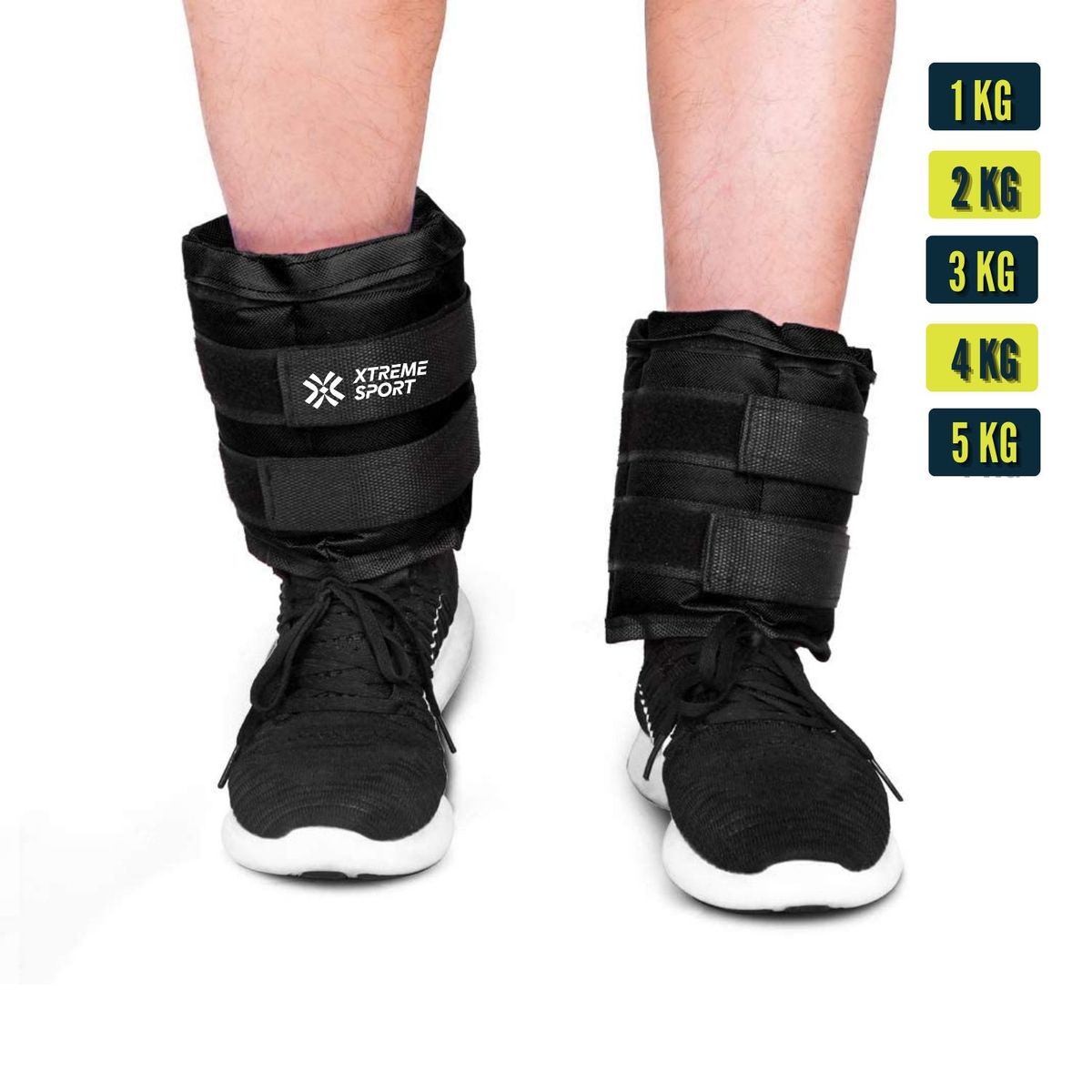 XTREME SPORT - Tobilleras Pesas de Arena de 1, 2, 3, 4 y 5kg - 2KG