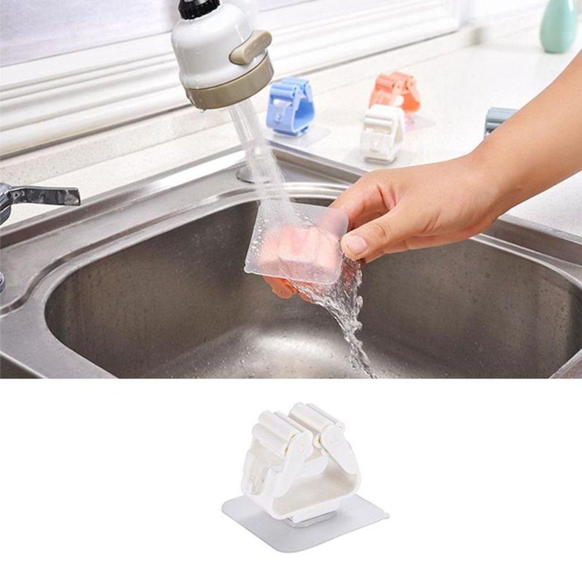 TODO FIT - Organizador Múltiple Colgador Gancho sujetador de Escoba Blanco