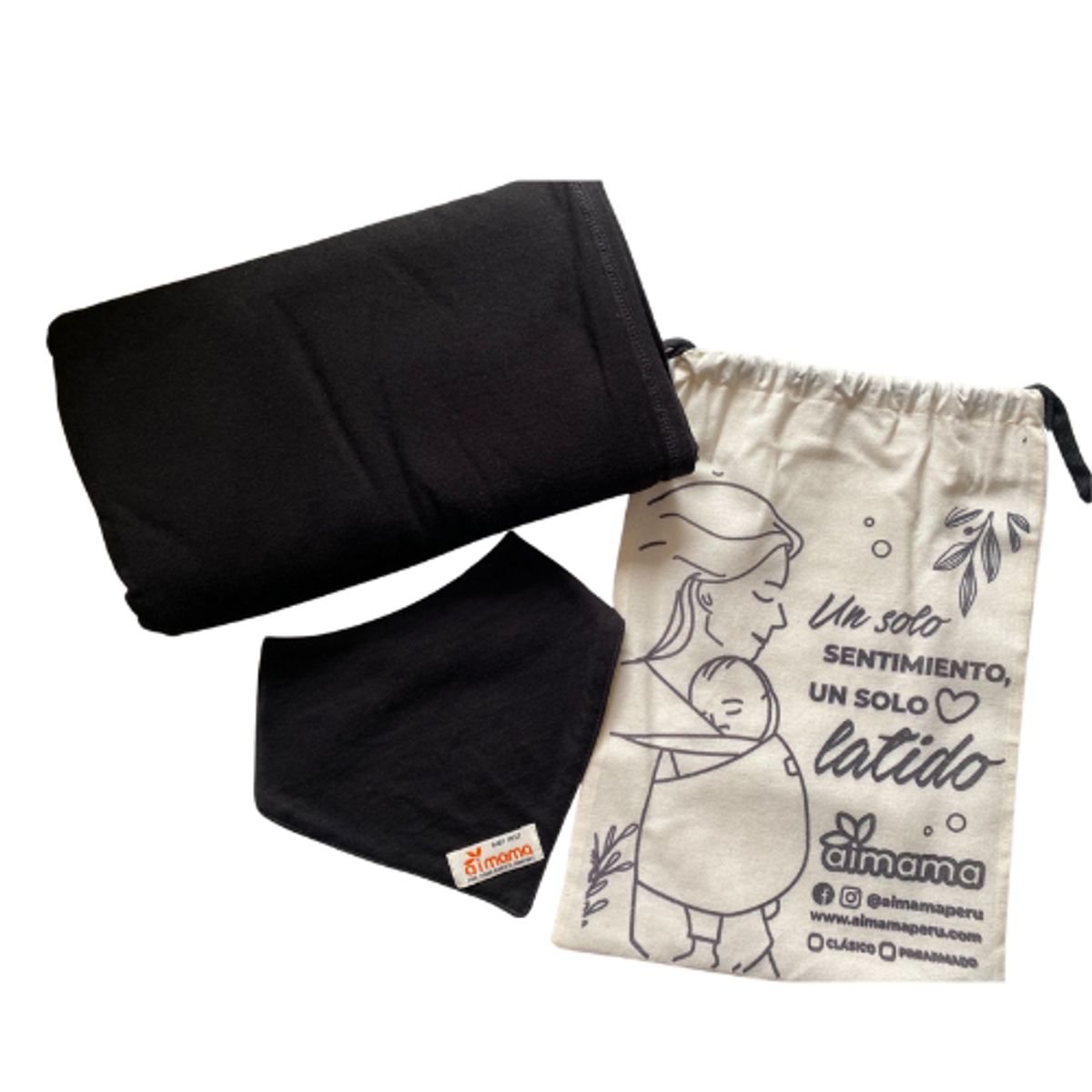 AIMAMA - Fular Negro para Bebe
