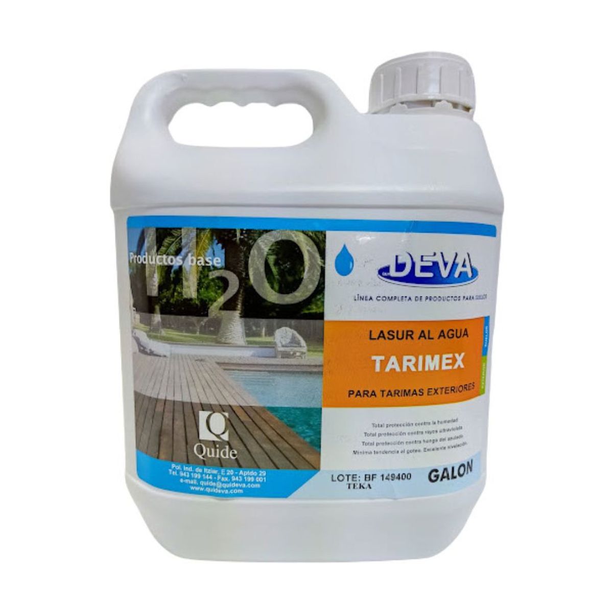 DEVA - LASUR PARA MADERA EXTERIOR DEVA – TEKA 3.785 L.