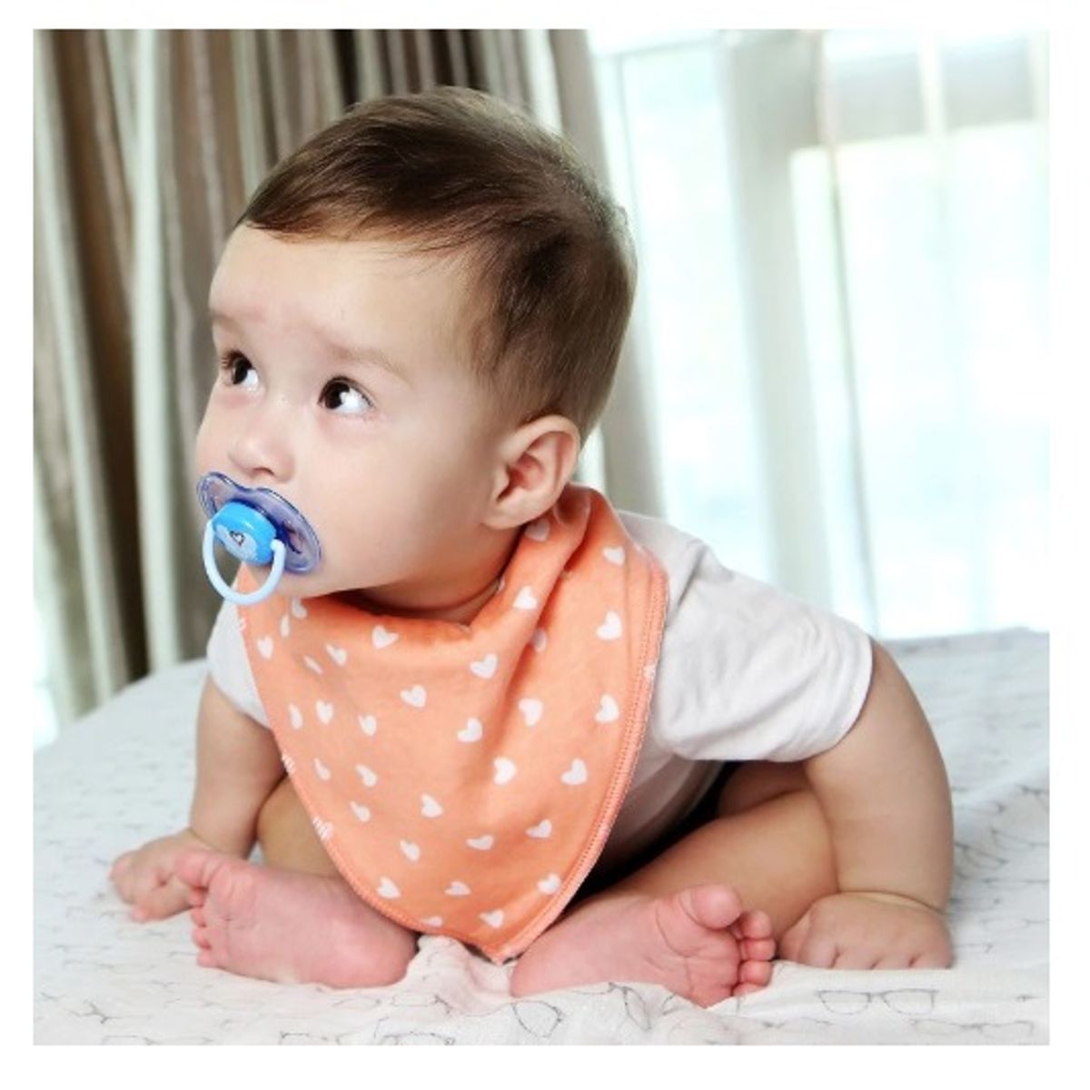 GENERICO - BANDANAS PARA BEBES DE ALGODON - MELON