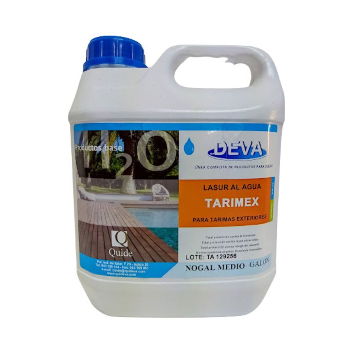 DEVA - LASUR PARA MADERA EXTERIOR DEVA – NOGAL MEDIO 3.785 L.