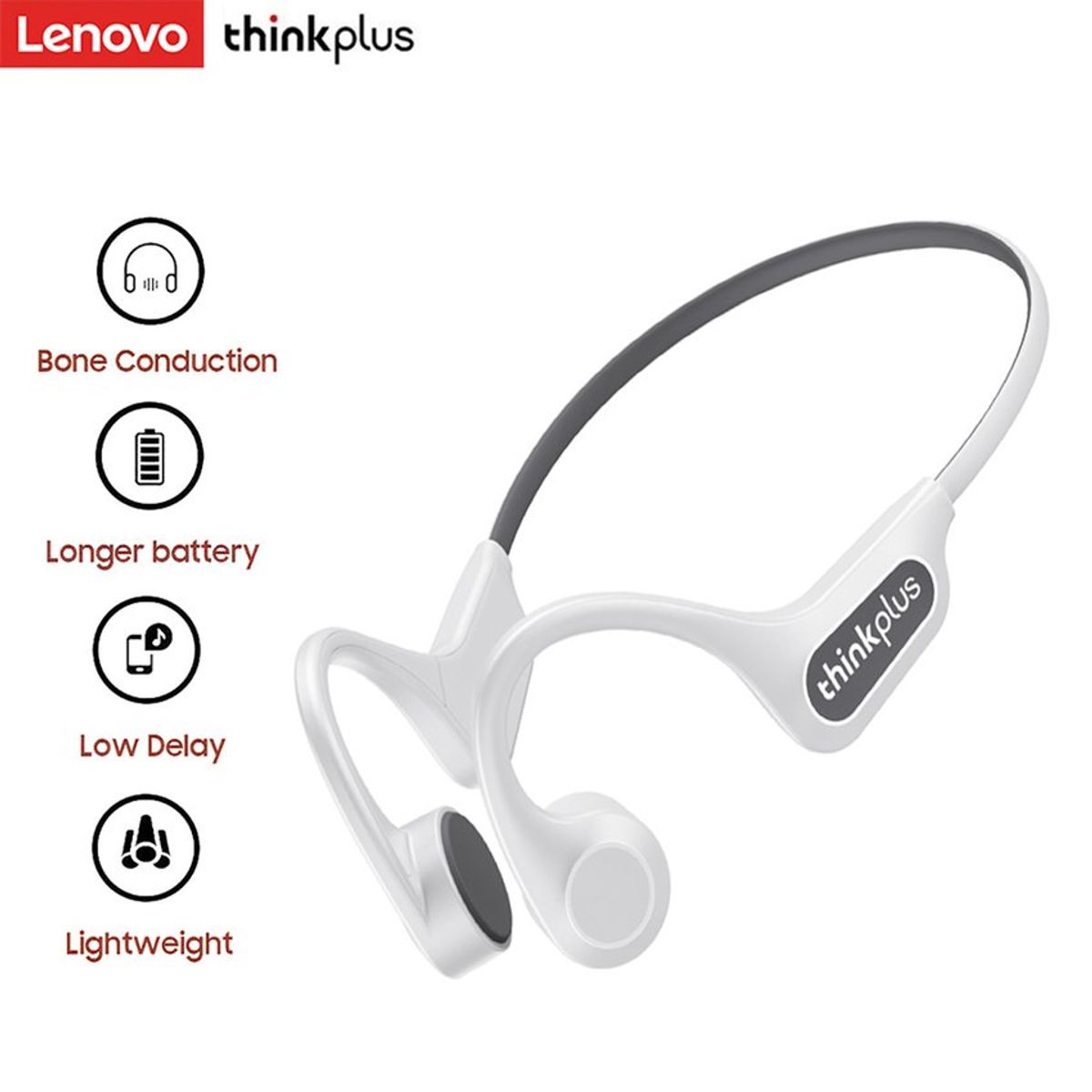 VATYERTY - Audífonos bluetooth lenovo x3 pro de conducción ósea