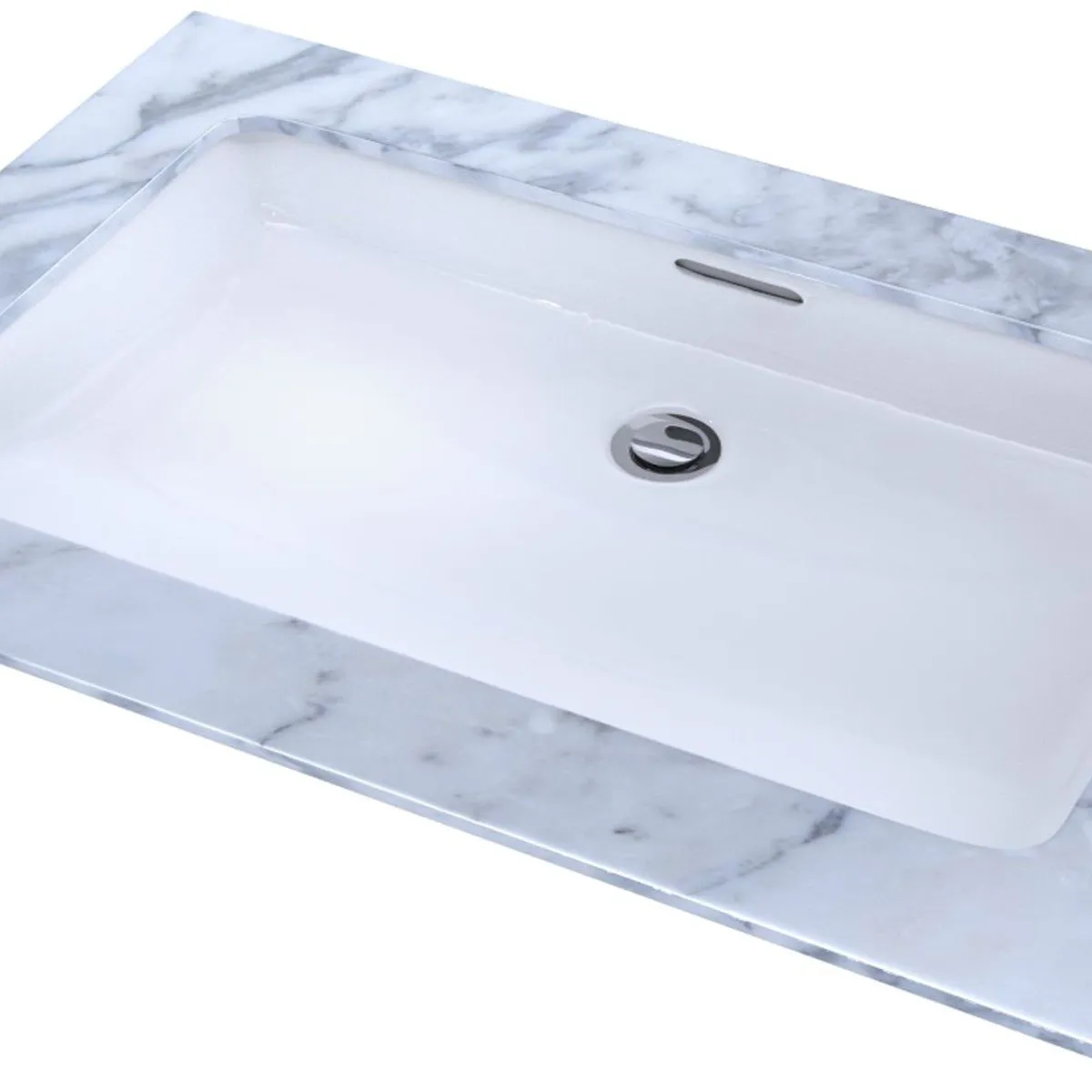 TOTO - Lavamanos de empotrar modelo L520E rectangular marca TOTO