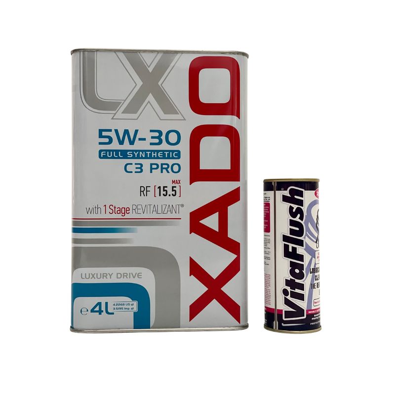 XADO - Aceite 5W-30 Full Synthetic C3PRO y Vitaflush
