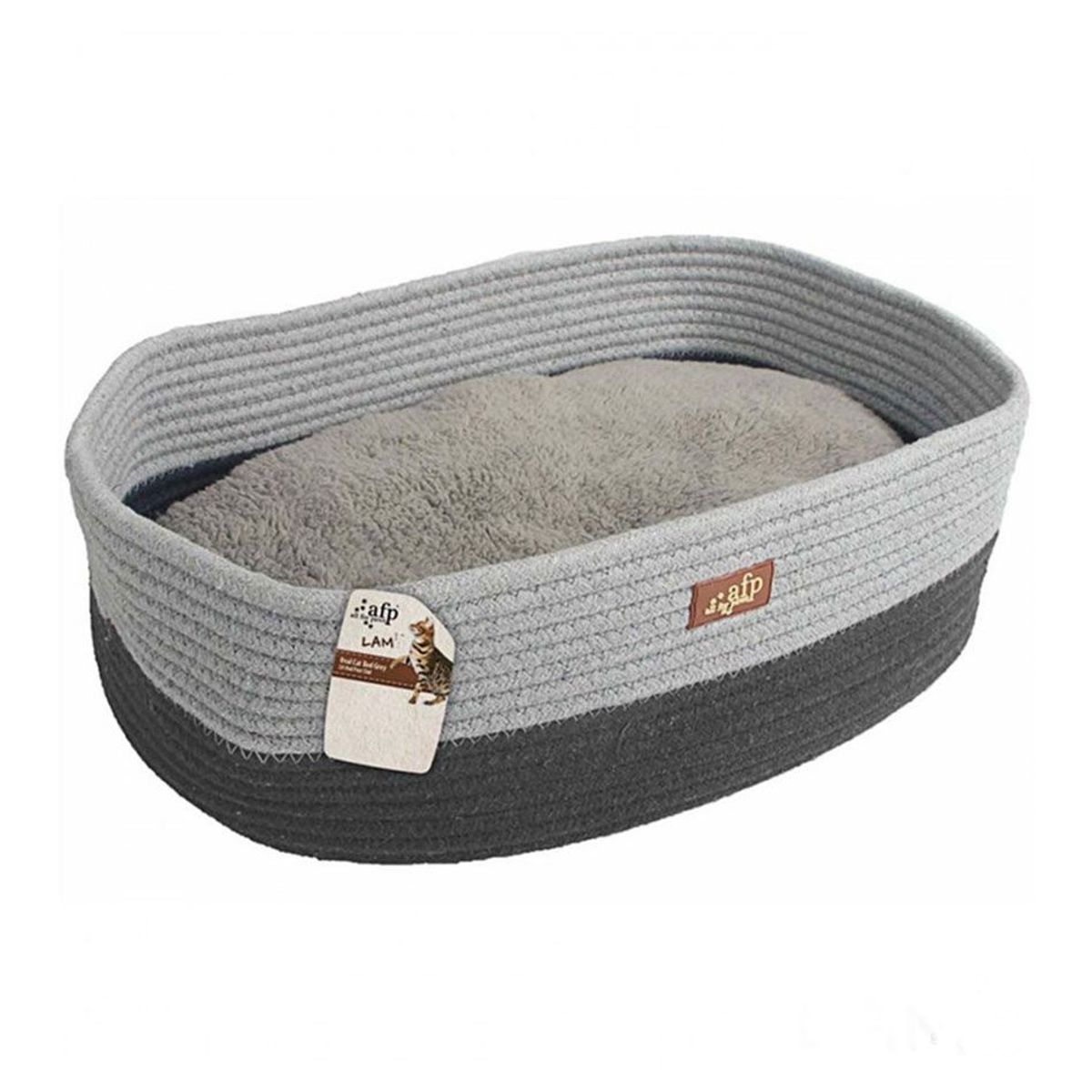 ALL FOR PAWS - Cama Tejida para Gatos dulzura AFP  Gris